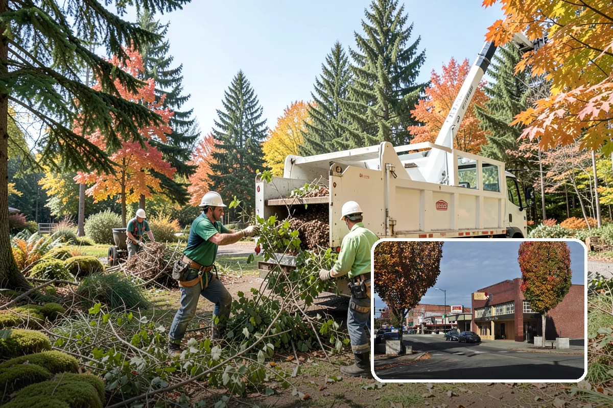 Hazardous tree removal in Puyallup, Pierce County, WA - Removes safety hazards and reduces liability