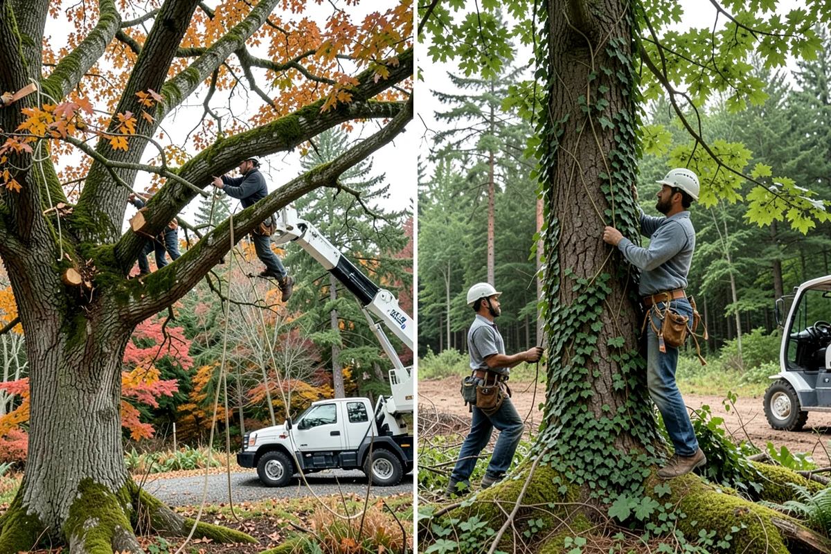 Hazardous tree removal in Puyallup, Pierce County, WA - On-site assessment and hazard evaluation