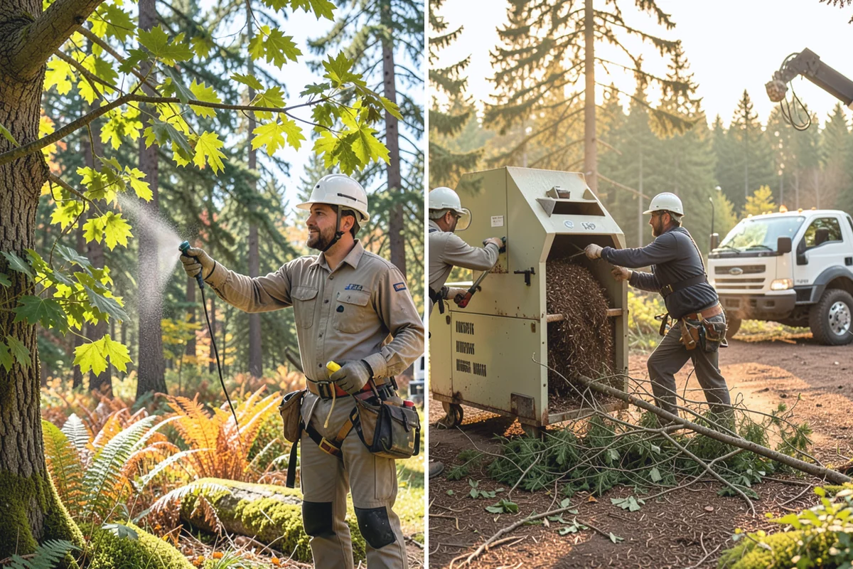 Hazardous tree removal in Redmond, King County, WA - On-site assessment and hazard evaluation