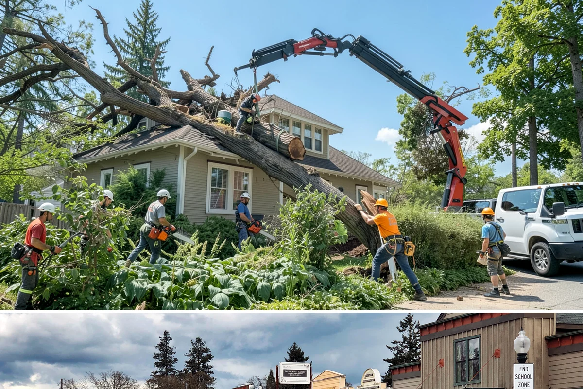 Hazardous tree removal in Roy, Pierce County, WA - Work can be performed year-round but may require specialized rigging gear during wet seasons