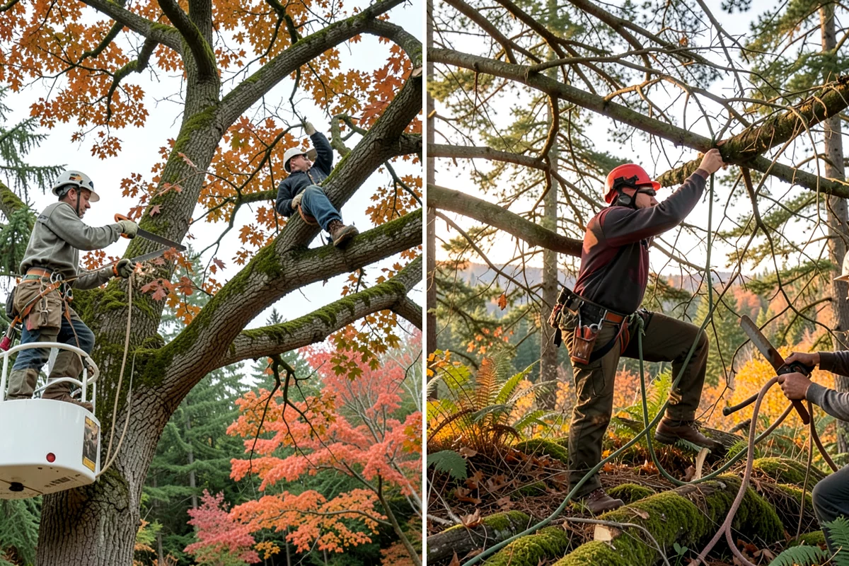 Hazardous tree removal in SeaTac, King County, WA - On-site assessment and hazard evaluation