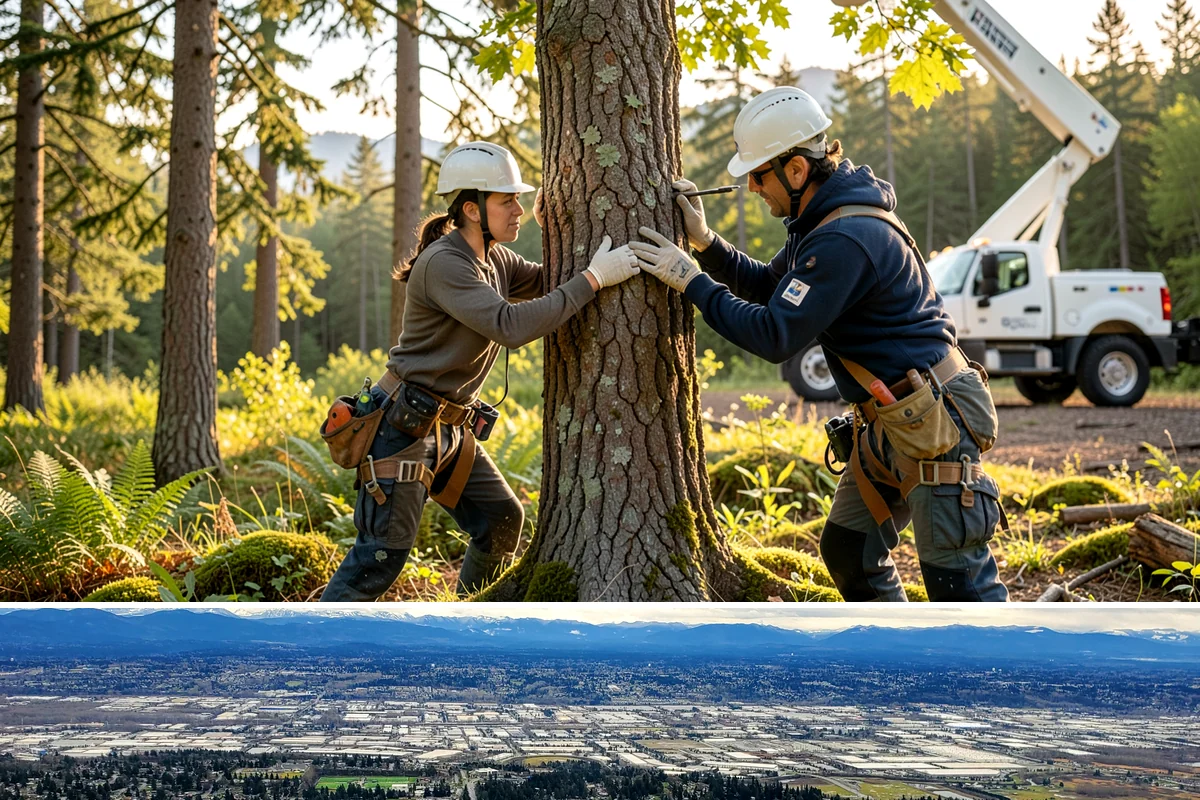 Hazardous tree removal in SeaTac, King County, WA - Work can be performed year-round but may require specialized rigging gear during wet seasons