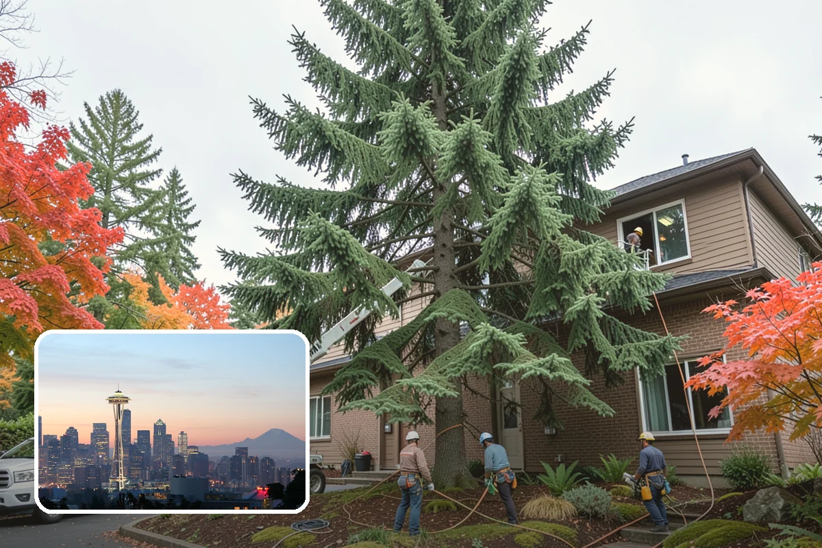 Hazardous tree removal in Seattle, King County, WA - Removes safety hazards and reduces liability