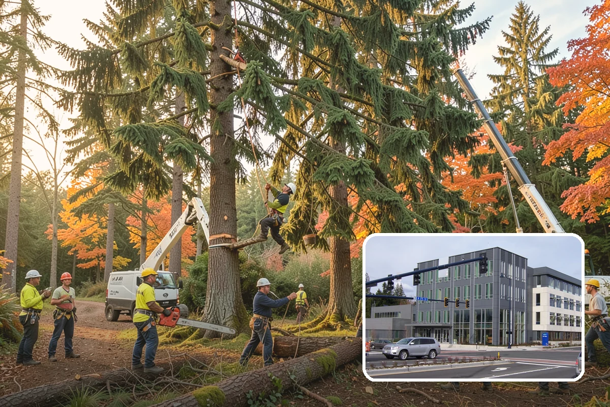 Hazardous tree removal in Shoreline, King County, WA - Removes safety hazards and reduces liability