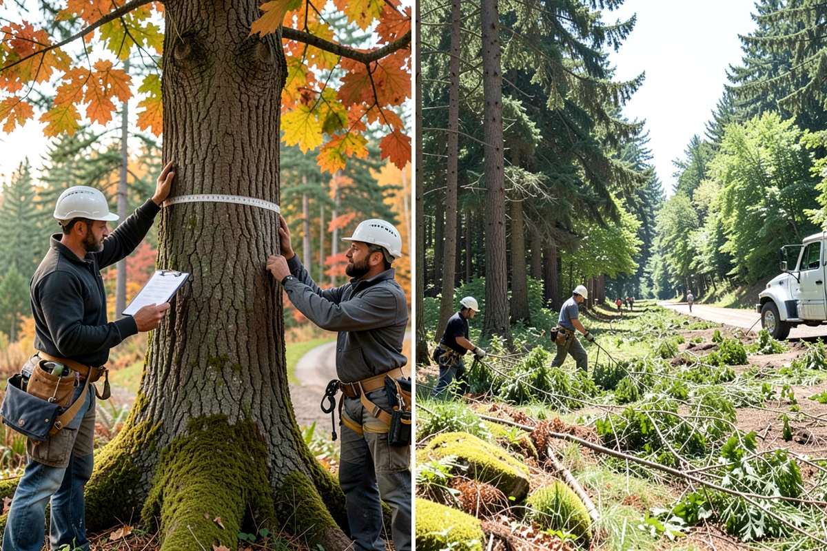 Hazardous tree removal in Shoreline, King County, WA - On-site assessment and hazard evaluation