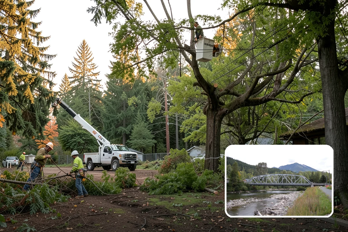 Hazardous tree removal in Skykomish, King County, WA - Removes safety hazards and reduces liability