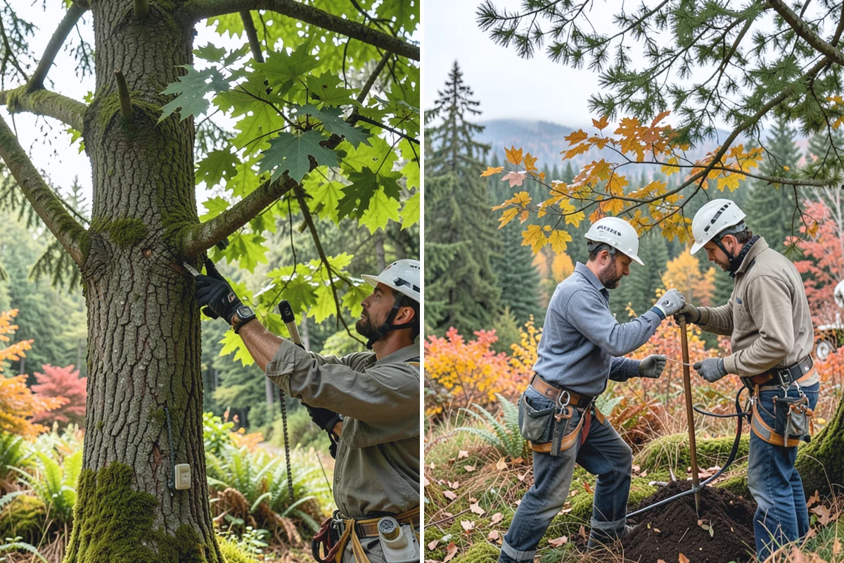 Hazardous tree removal in Skykomish, King County, WA - On-site assessment and hazard evaluation