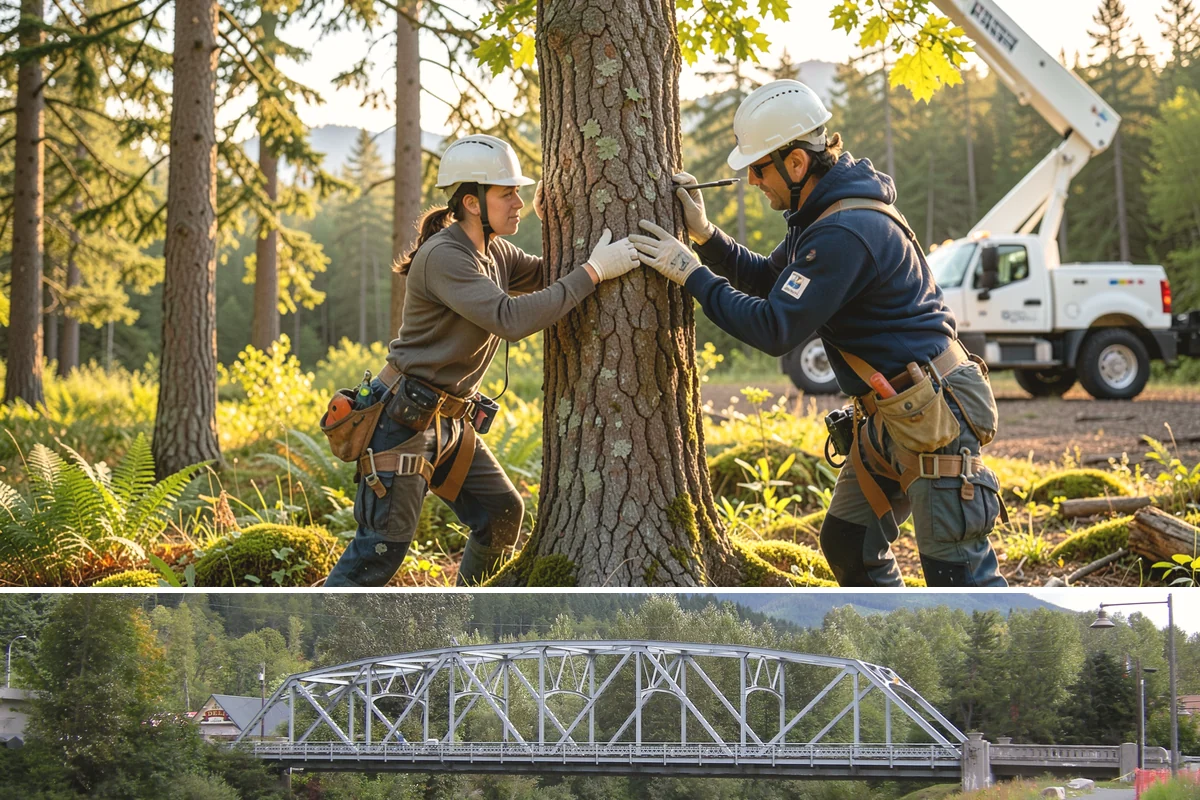 Hazardous tree removal in Skykomish, King County, WA - Work can be performed year-round but may require specialized rigging gear during wet seasons