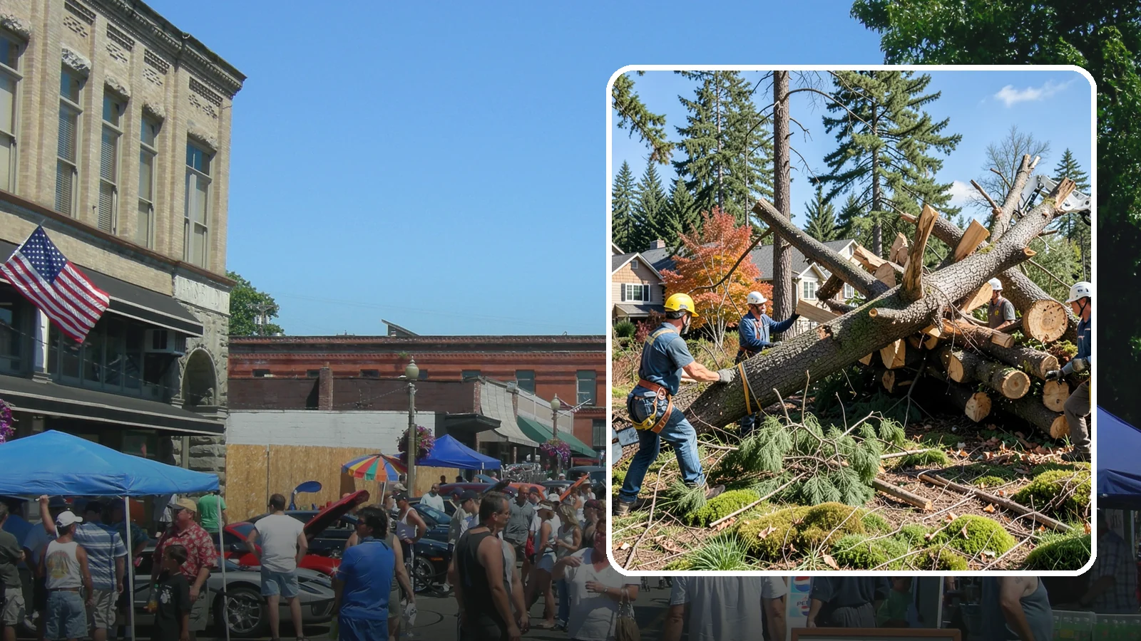 Hazardous tree removal in Snohomish, Snohomish County, WA - The controlled removal of trees that pose a safety risk due to structural defects, decay, or dangerous lean.