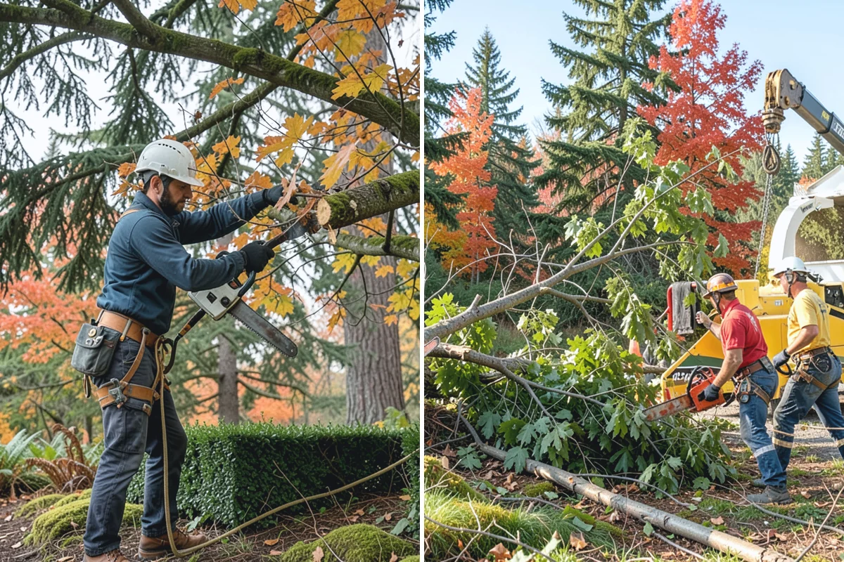 Hazardous tree removal in South Prairie, Pierce County, WA - On-site assessment and hazard evaluation