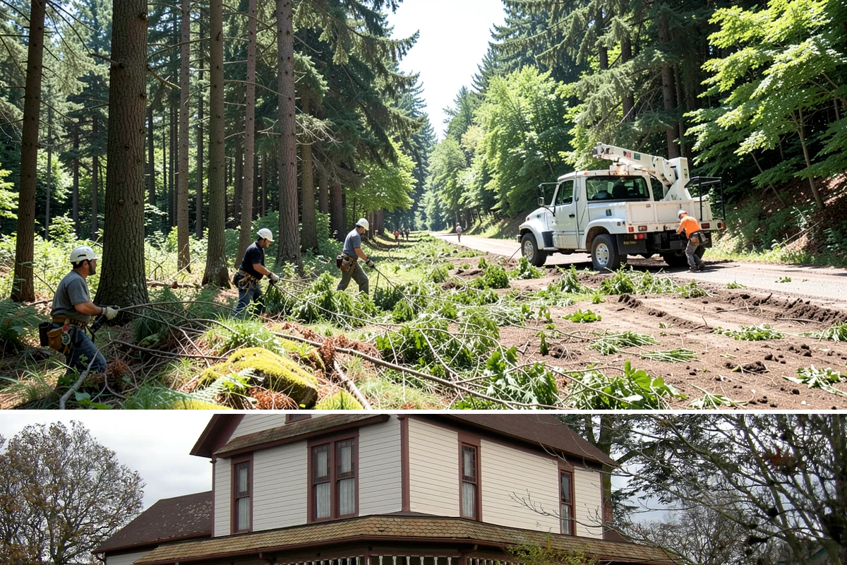 Hazardous tree removal in Sumner, Pierce County, WA - Work can be performed year-round but may require specialized rigging gear during wet seasons