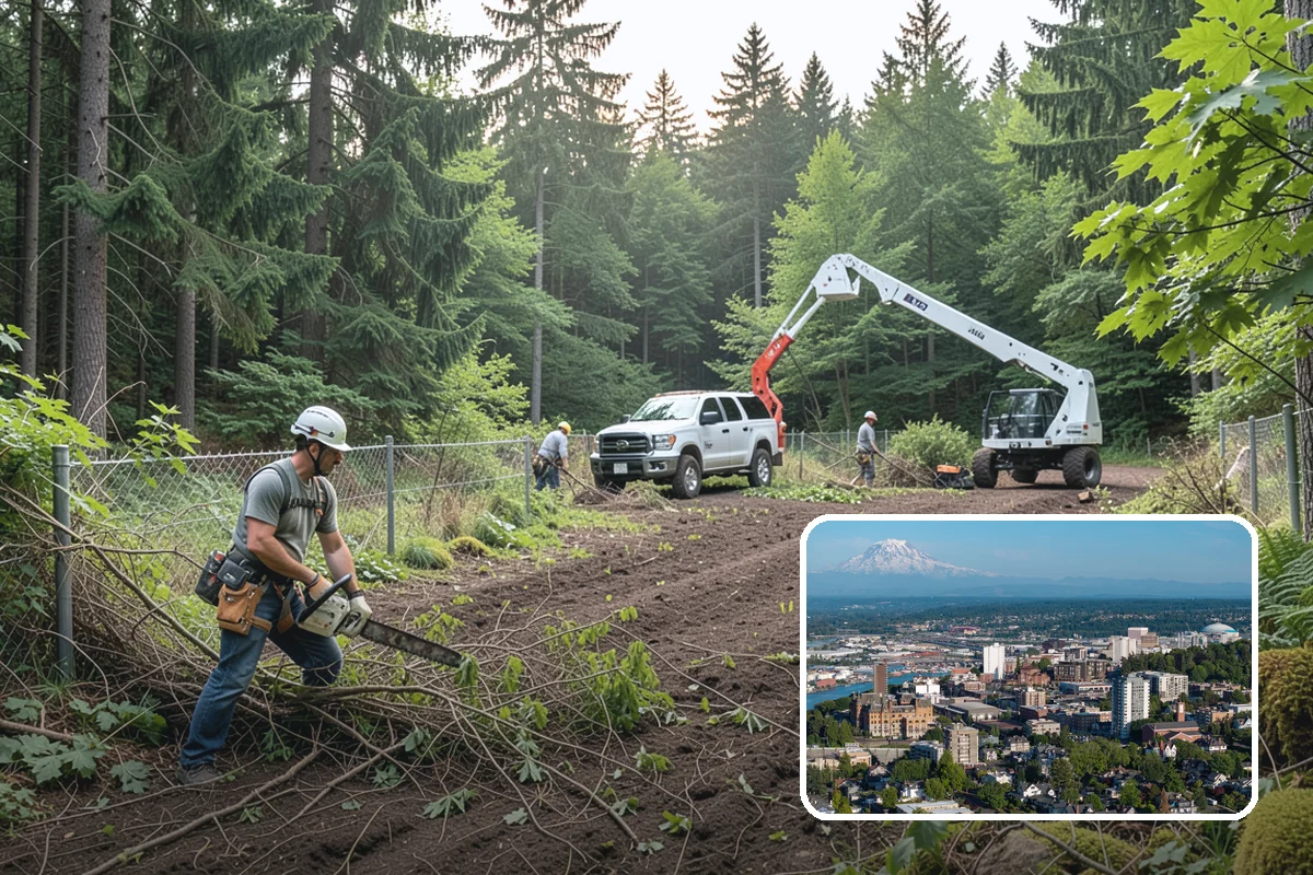 Hazardous tree removal in Tacoma, Pierce County, WA - Removes safety hazards and reduces liability