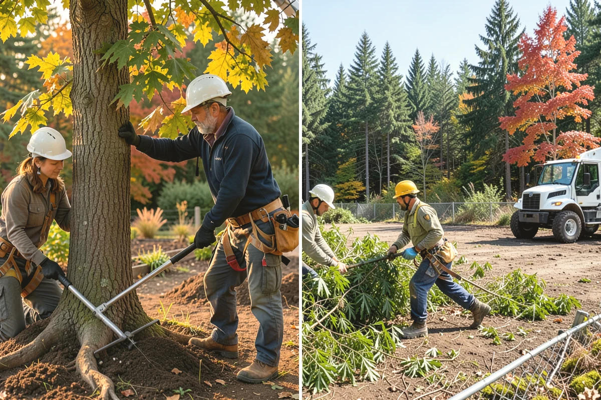 Hazardous tree removal in Tukwila, King County, WA - On-site assessment and hazard evaluation