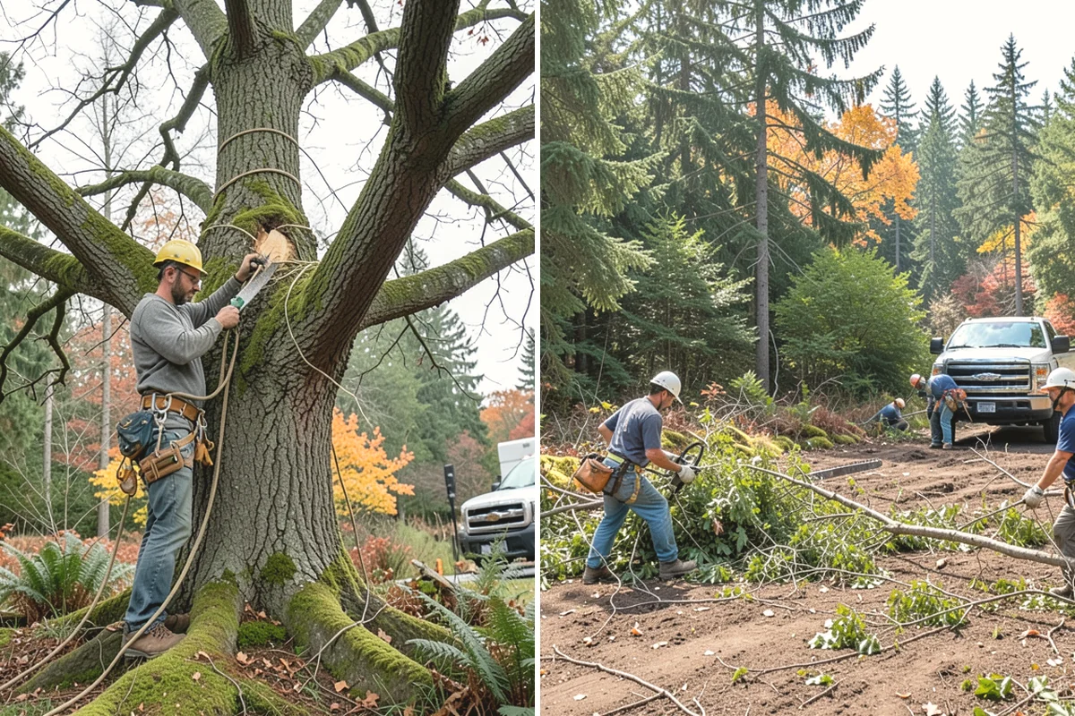 Hazardous tree removal in University Place, Pierce County, WA - On-site assessment and hazard evaluation