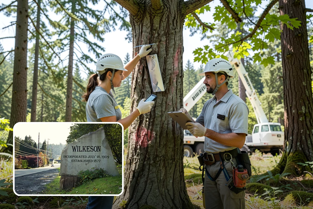 Hazardous tree removal in Wilkeson, Pierce County, WA - Removes safety hazards and reduces liability