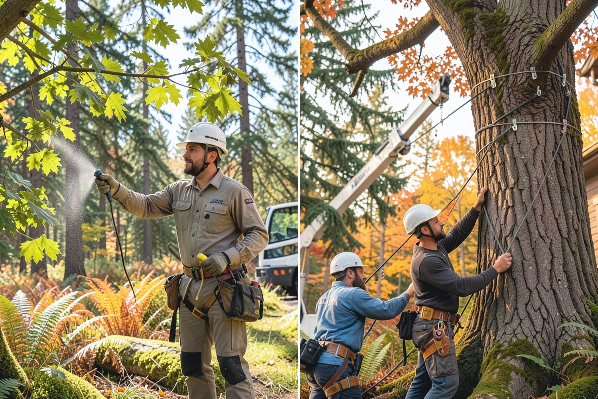 Hazardous tree removal in Woodinville, King County, WA - On-site assessment and hazard evaluation