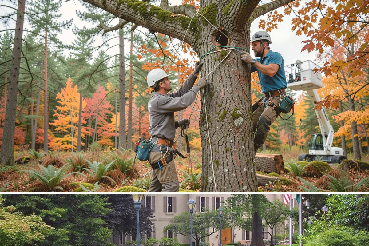 Hazardous tree removal in Woodinville, King County, WA - Work can be performed year-round but may require specialized rigging gear during wet seasons