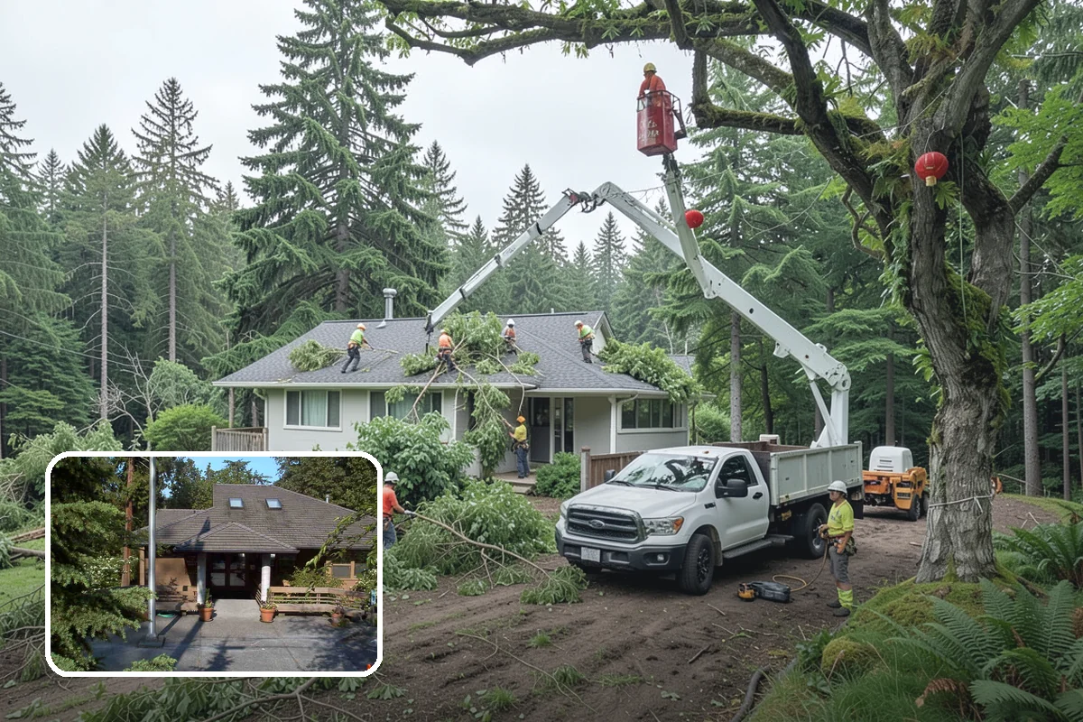 Hazardous tree removal in Yarrow Point, King County, WA - Removes safety hazards and reduces liability