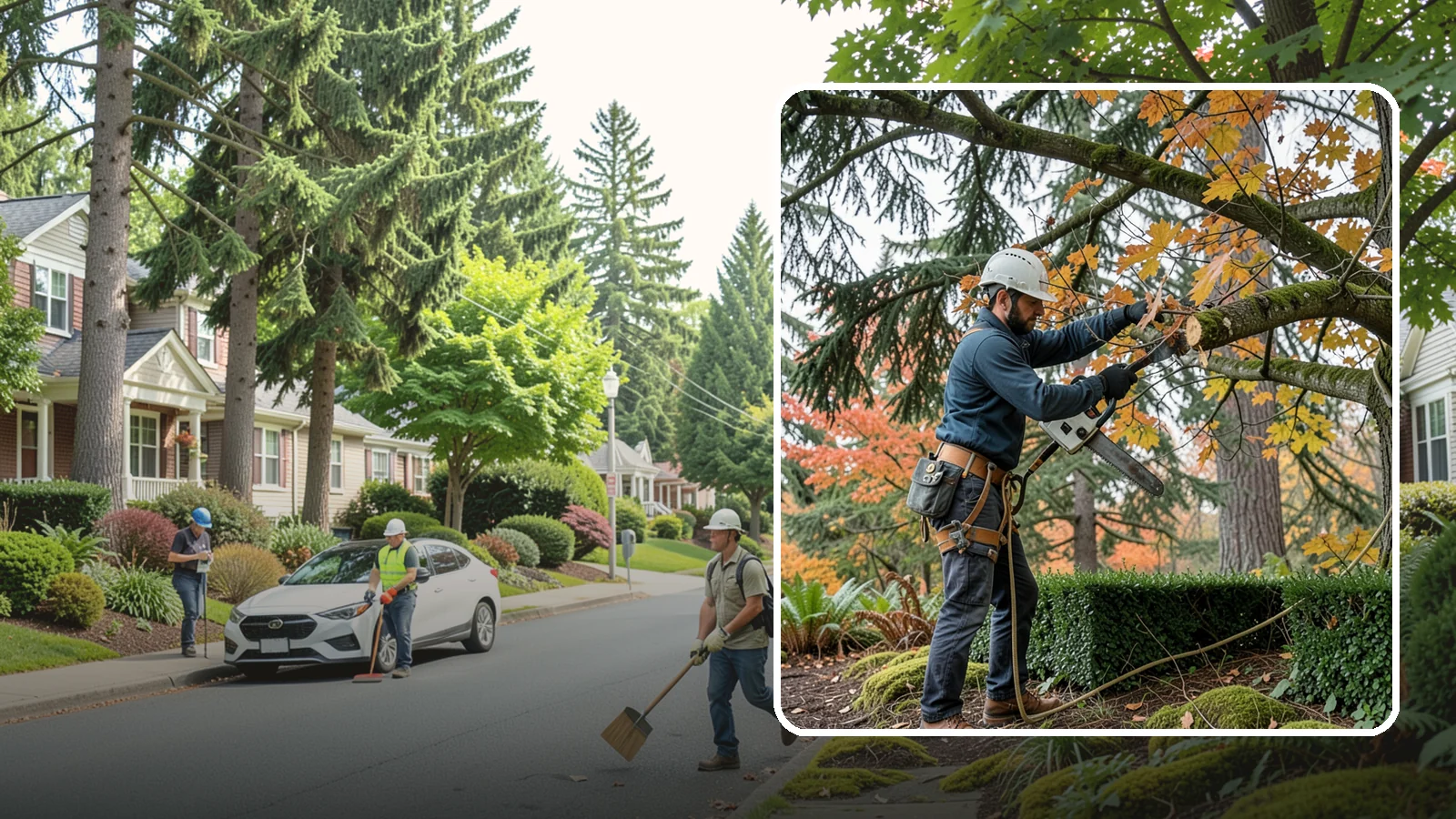 Hedge trimming in Beaux Arts Village, King County, WA - The shaping and maintenance of hedges.