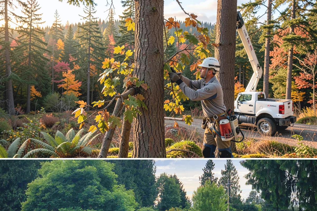 Hedge trimming in Bonney Lake, Pierce County, WA - In Puget Sound/Pacific Northwest climates, trimming should be performed during dormancy or early spring to avoid disrupting...