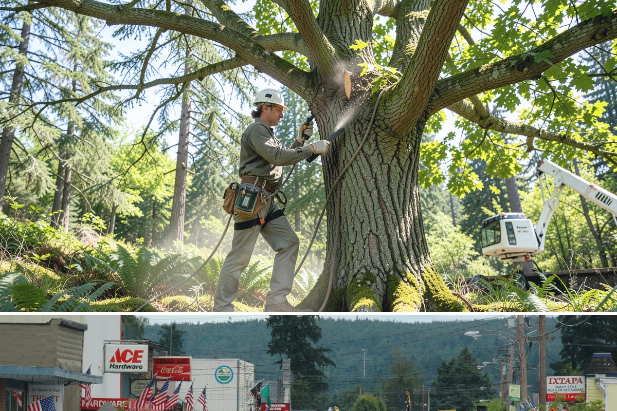 Hedge trimming in Carnation, King County, WA - In Puget Sound/Pacific Northwest climates, trimming should be performed during dormancy or early spring to avoid disrupting...