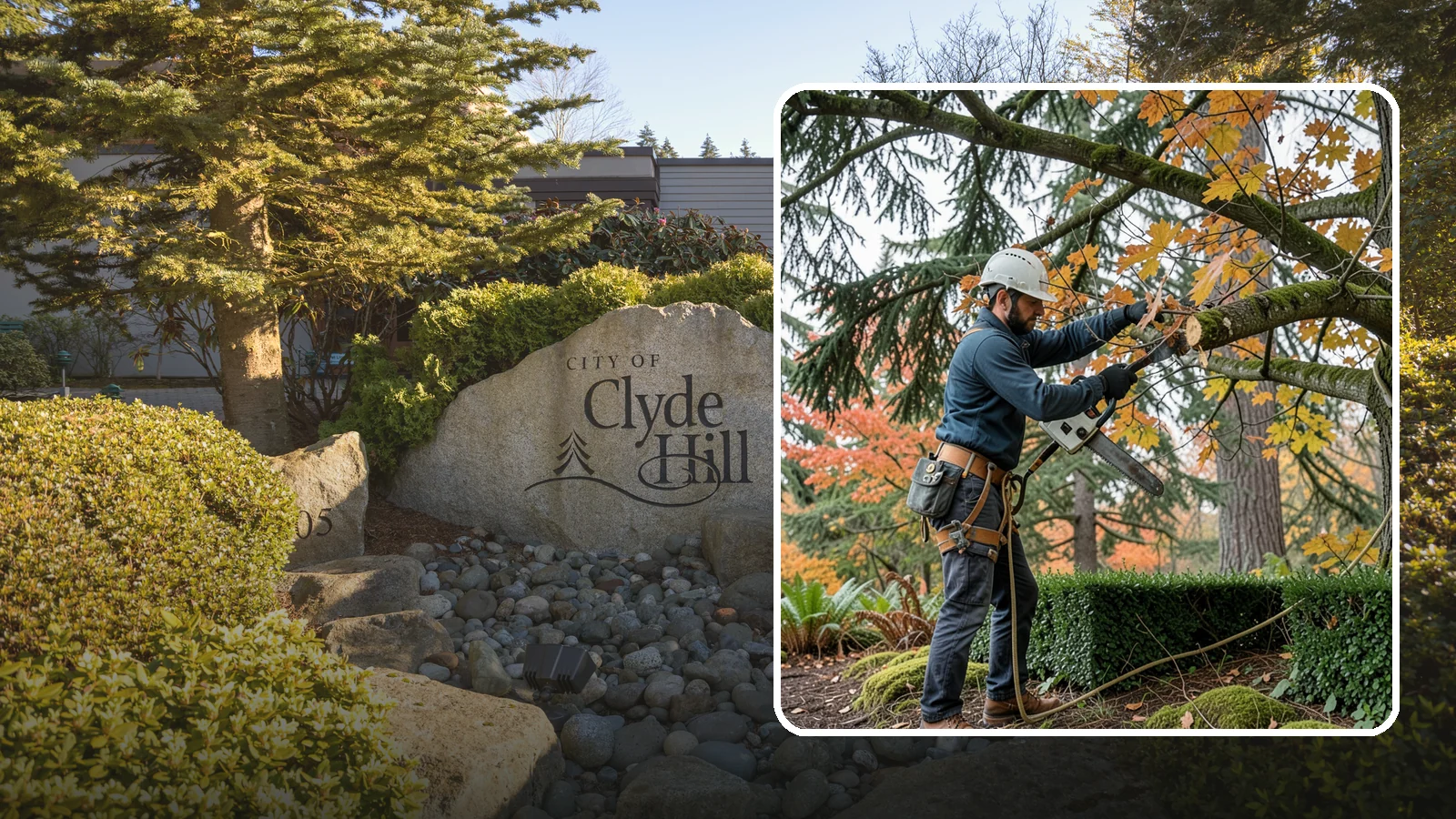 Hedge trimming in Clyde Hill, King County, WA - The shaping and maintenance of hedges.