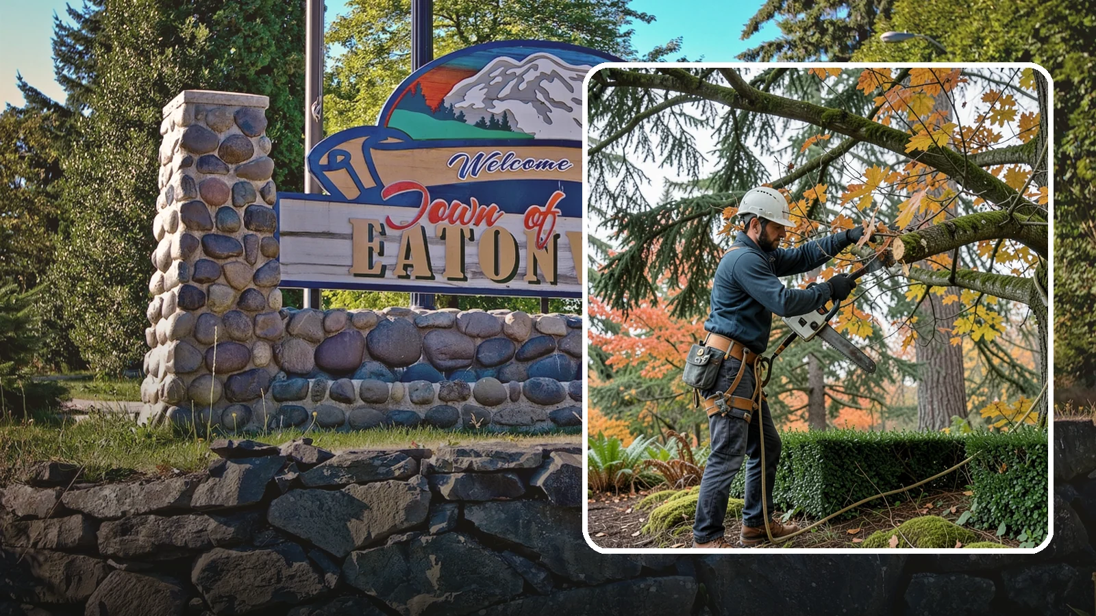 Hedge trimming in Eatonville, Pierce County, WA - The shaping and maintenance of hedges.