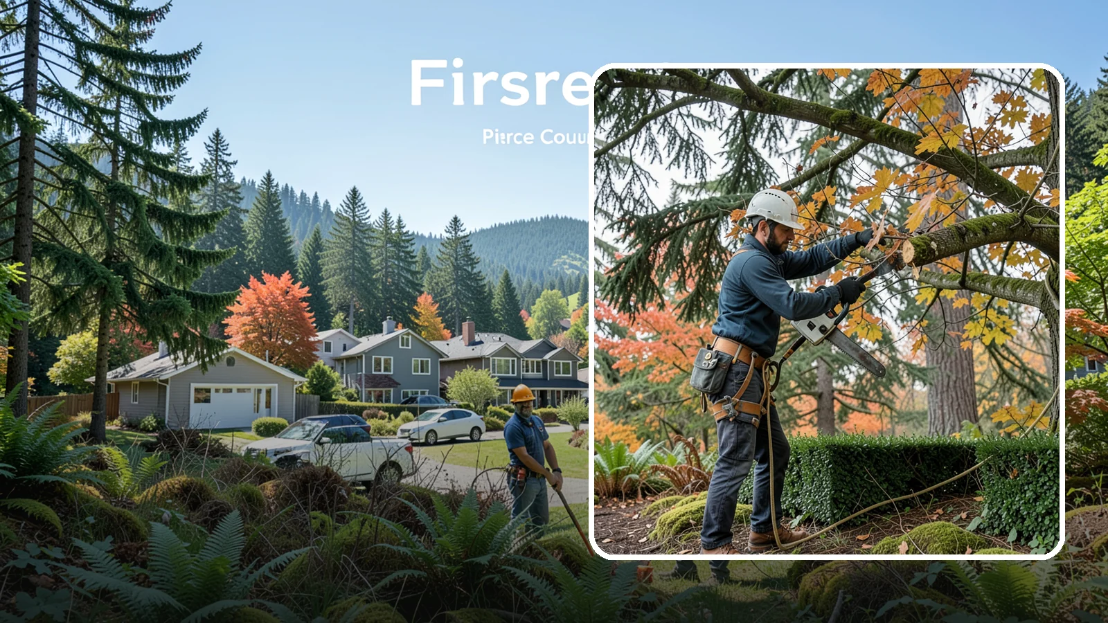 Hedge trimming in Fircrest, Pierce County, WA - The shaping and maintenance of hedges.