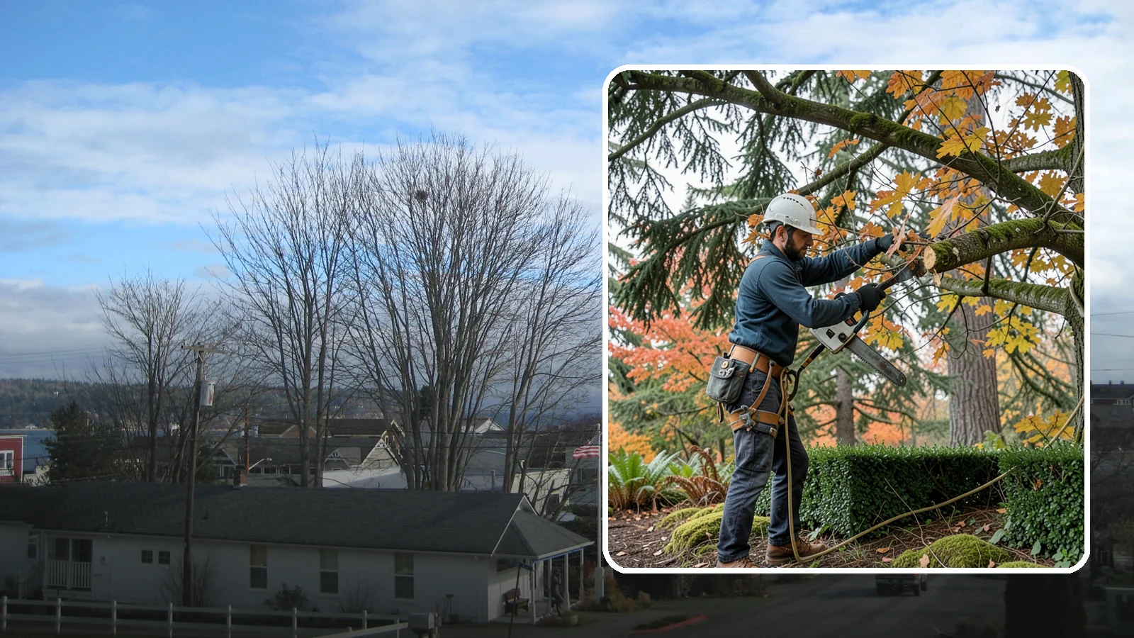 Hedge trimming in Langley, Island County, WA - The shaping and maintenance of hedges.