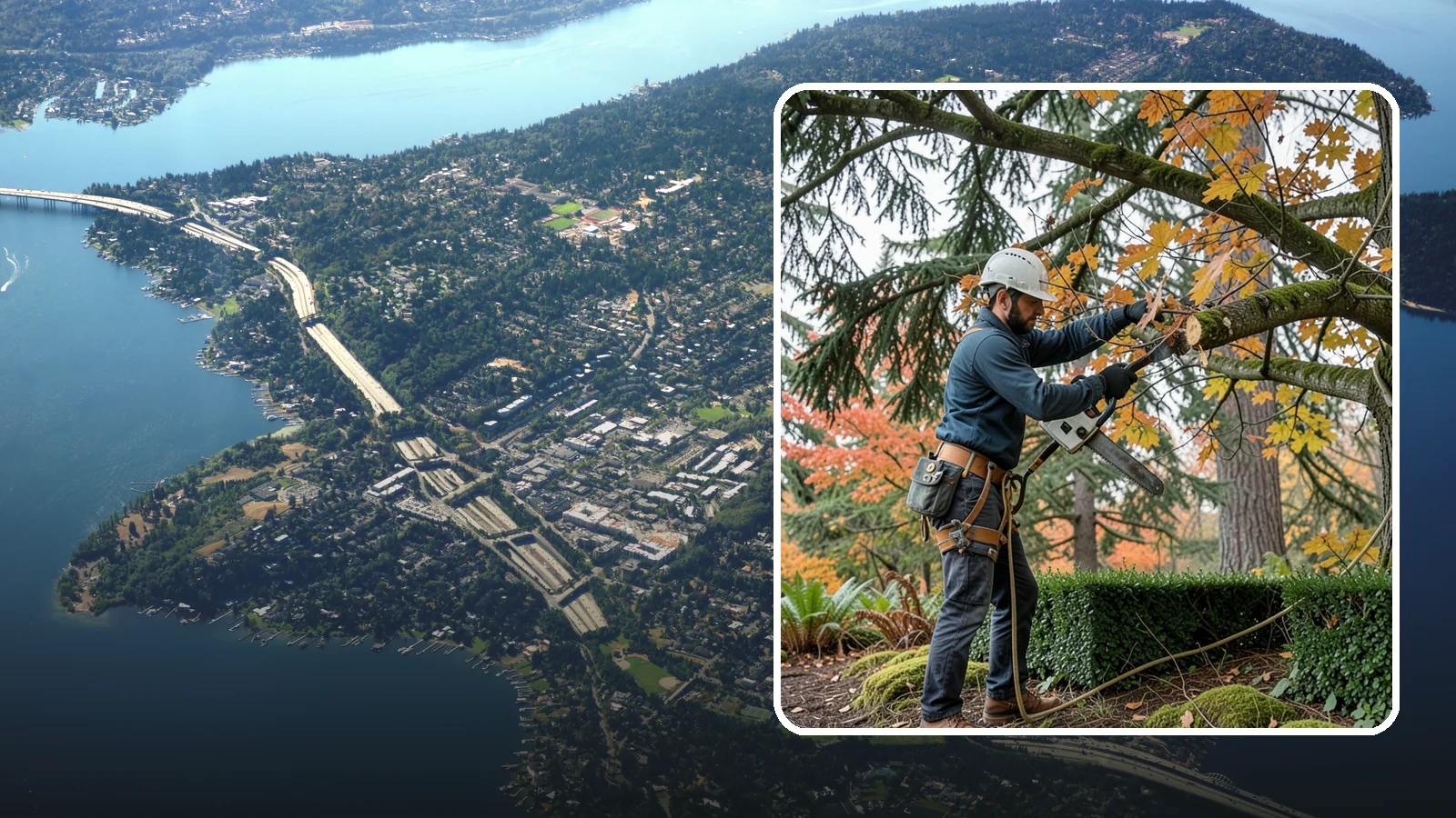Hedge trimming in Mercer Island, King County, WA - The shaping and maintenance of hedges.