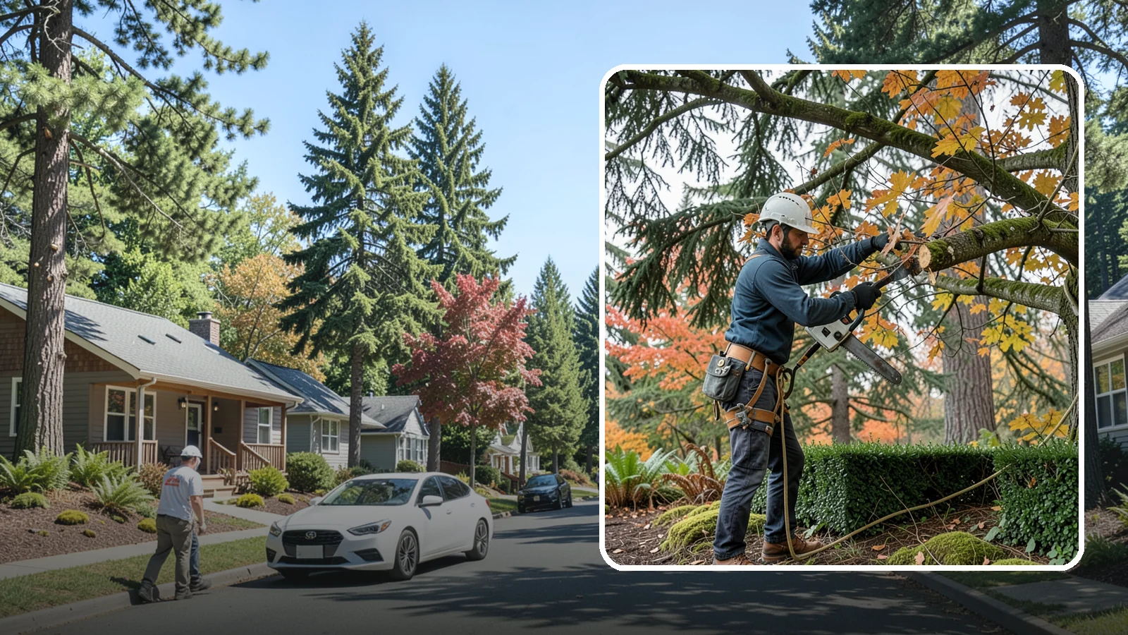 Hedge trimming in Orting, Pierce County, WA - The shaping and maintenance of hedges.