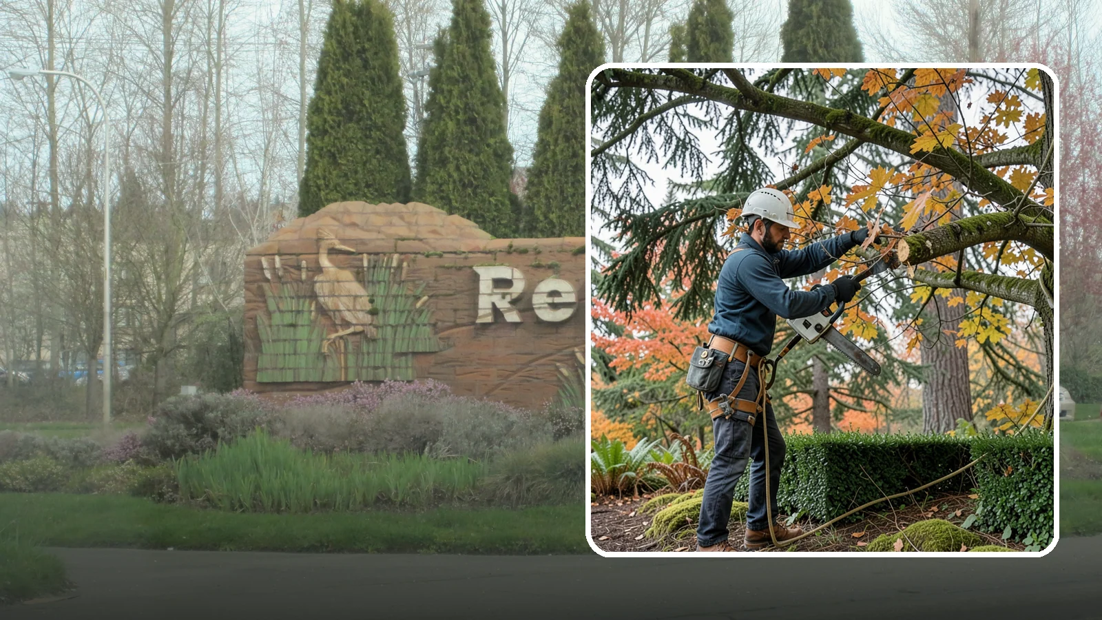 Hedge trimming in Renton, King County, WA - The shaping and maintenance of hedges.