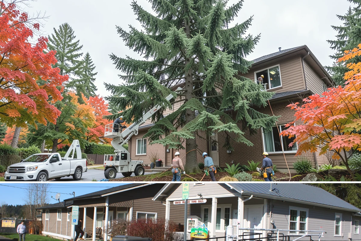 Hedge trimming in South Prairie, Pierce County, WA - In Puget Sound/Pacific Northwest climates, trimming should be performed during dormancy or early spring to avoid disrupting...