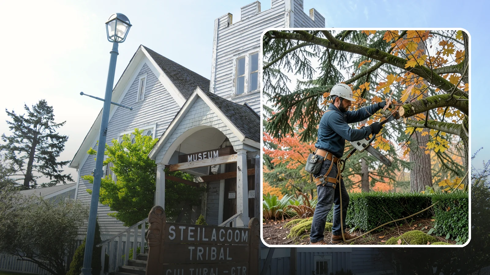 Hedge trimming in Steilacoom, Pierce County, WA - The shaping and maintenance of hedges.