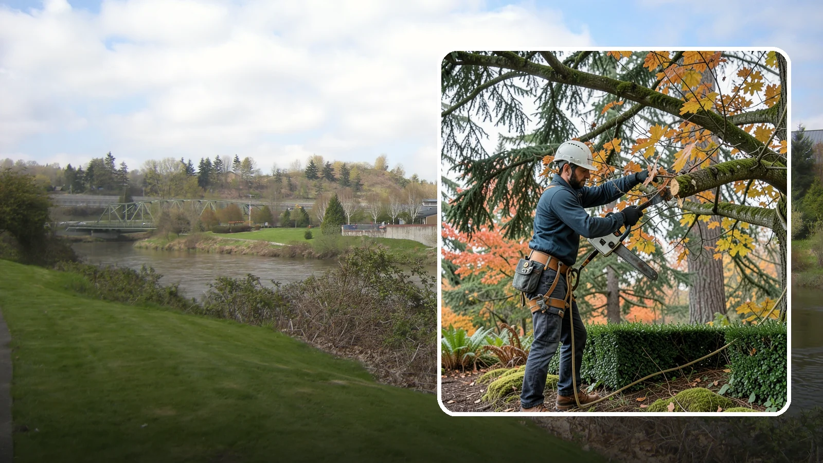 Hedge trimming in Tukwila, King County, WA - The shaping and maintenance of hedges.