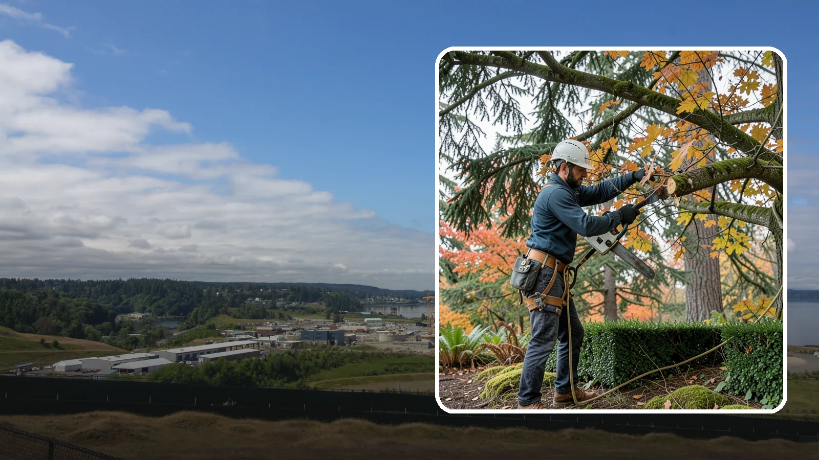 Hedge trimming in University Place, Pierce County, WA - The shaping and maintenance of hedges.