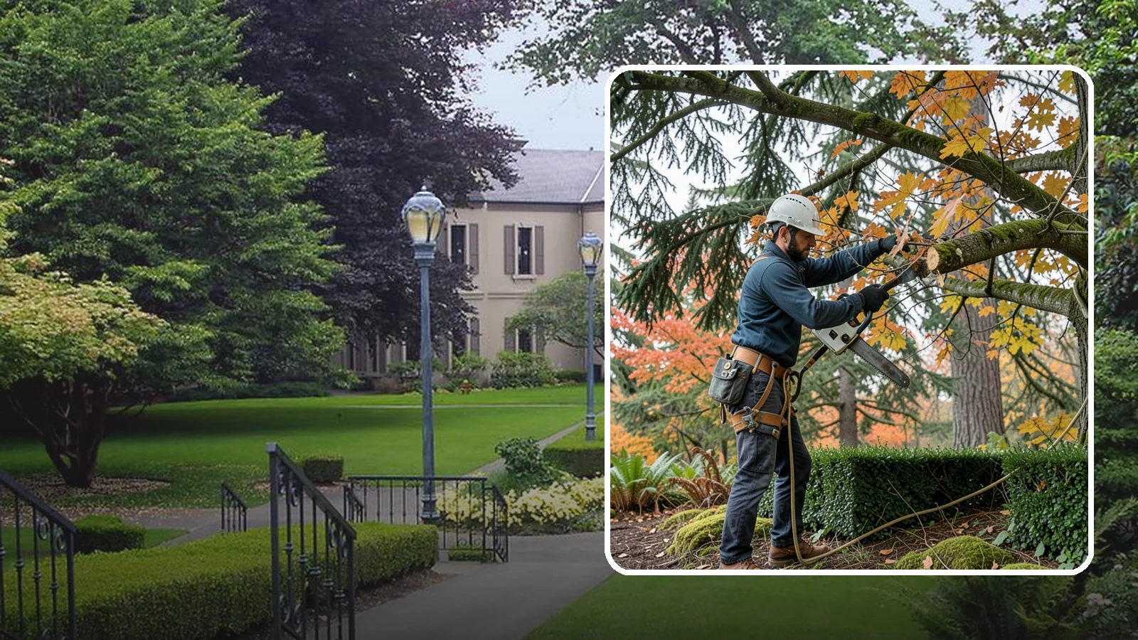 Hedge trimming in Woodinville, King County, WA - The shaping and maintenance of hedges.