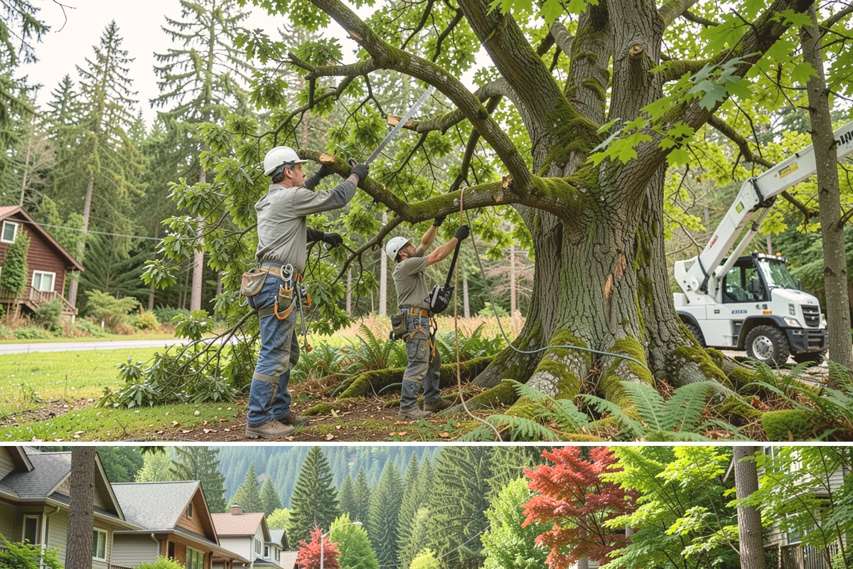 HOA tree management in Darrington, Snohomish County, WA - Work is performed year-round following recognized arboricultural standards, with methods matched to specific species and site...