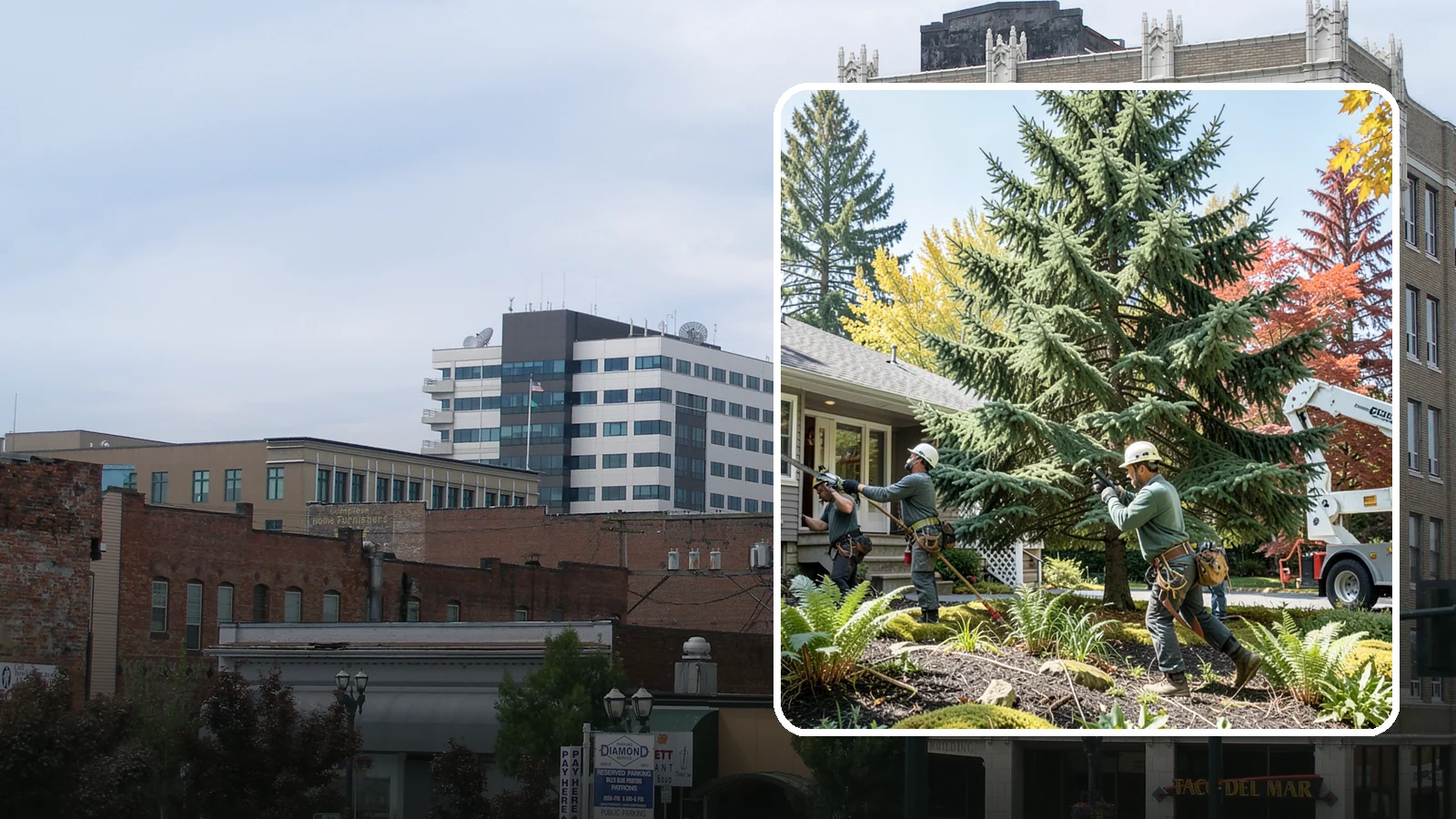 HOA tree management in Everett, Snohomish County, WA - Coordinated tree management for homeowner associations.