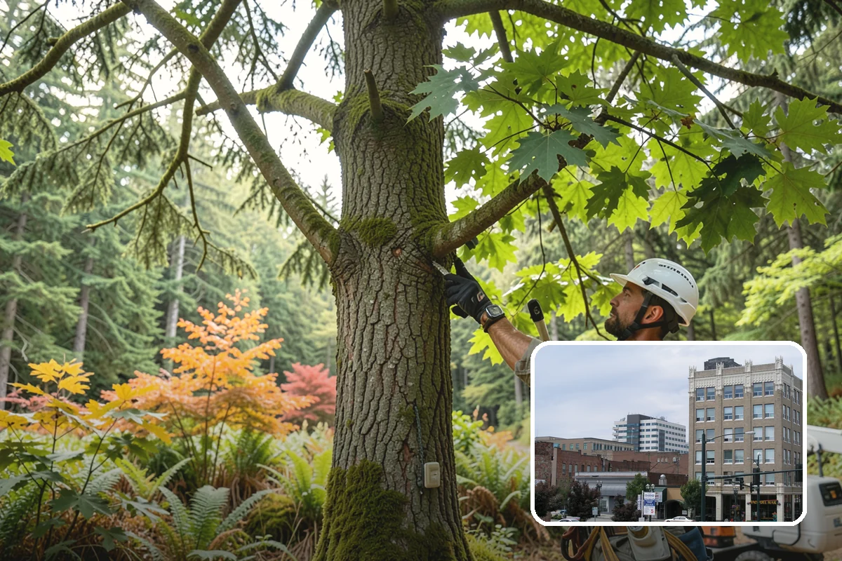 HOA tree management in Everett, Snohomish County, WA - Keeps trees across a property safe and presentable