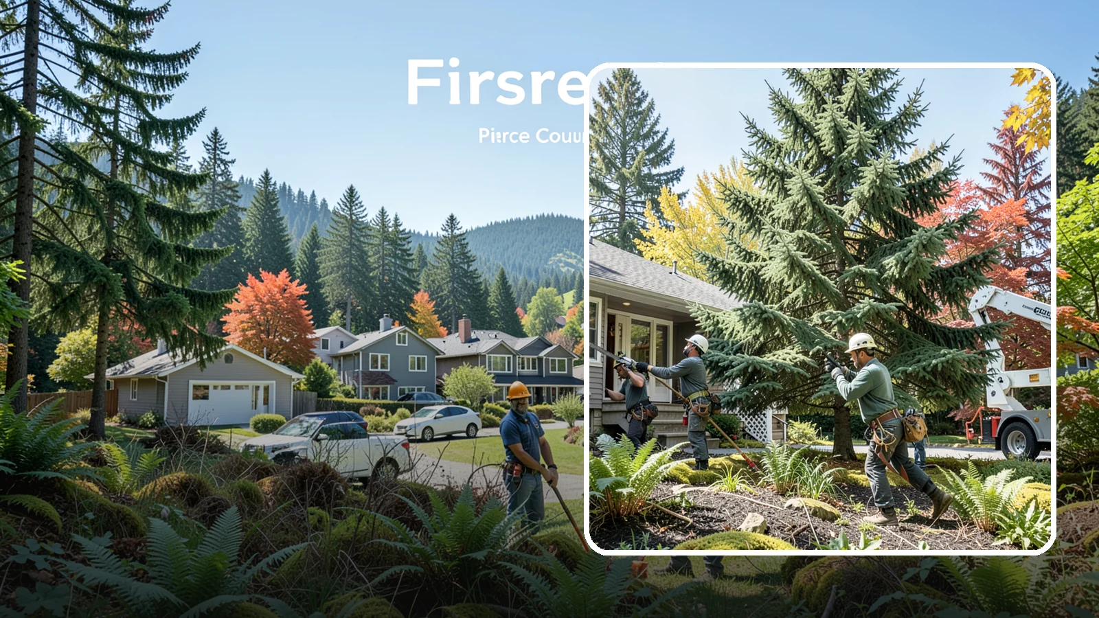 HOA tree management in Fircrest, Pierce County, WA - Coordinated tree management for homeowner associations.