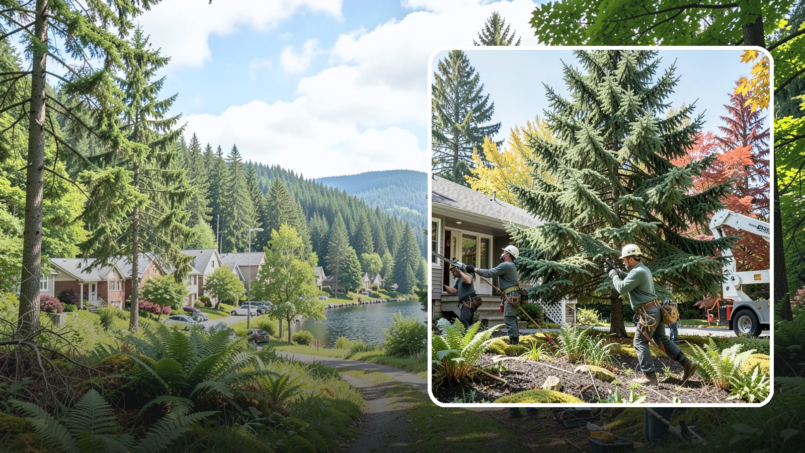 HOA tree management in Lake Forest Park, King County, WA - Coordinated tree management for homeowner associations.