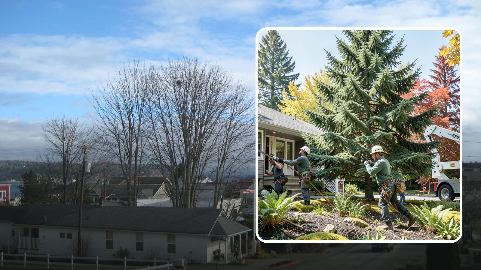 HOA tree management in Langley, Island County, WA - Coordinated tree management for homeowner associations.