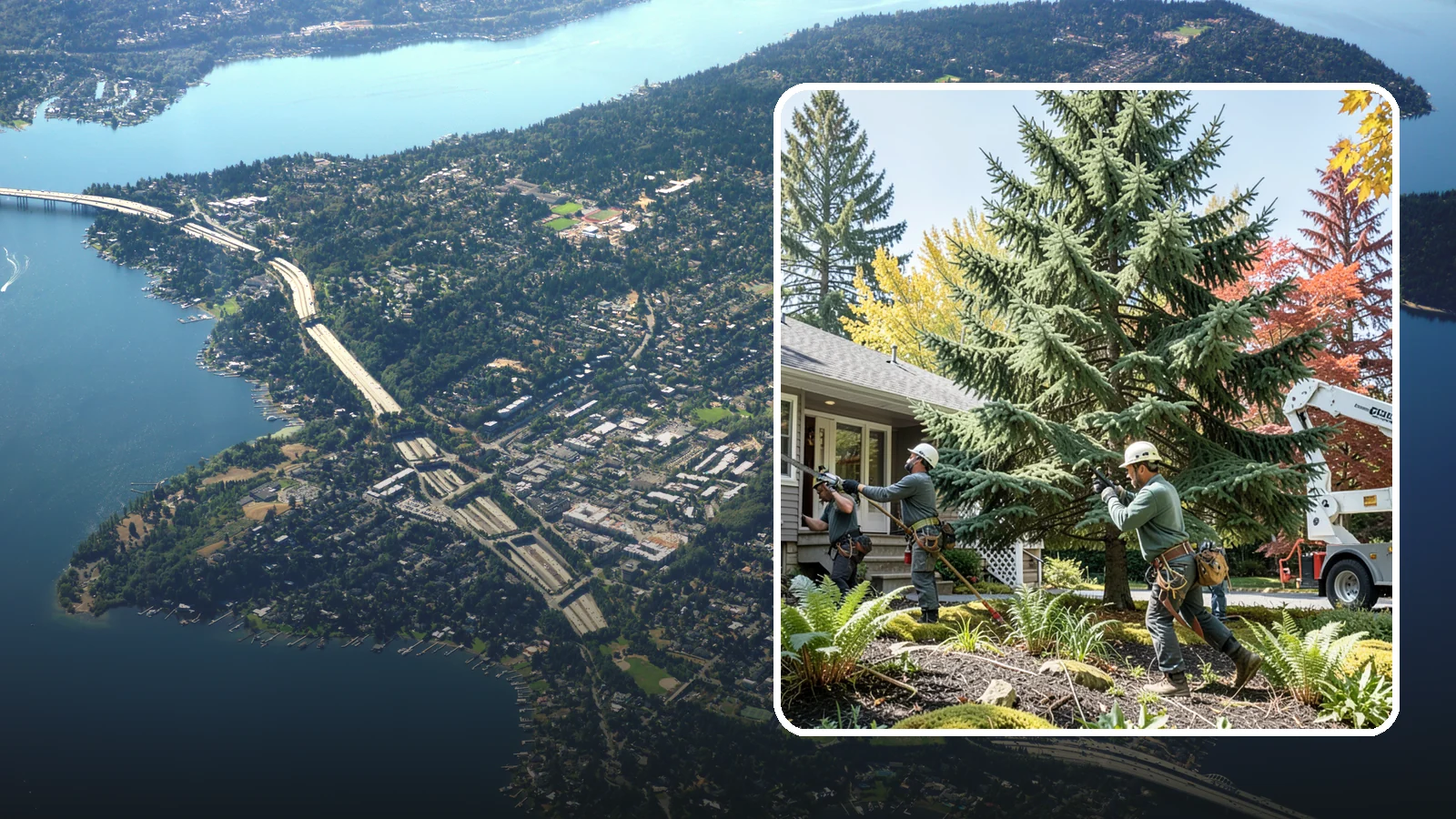 HOA tree management in Mercer Island, King County, WA - Coordinated tree management for homeowner associations.