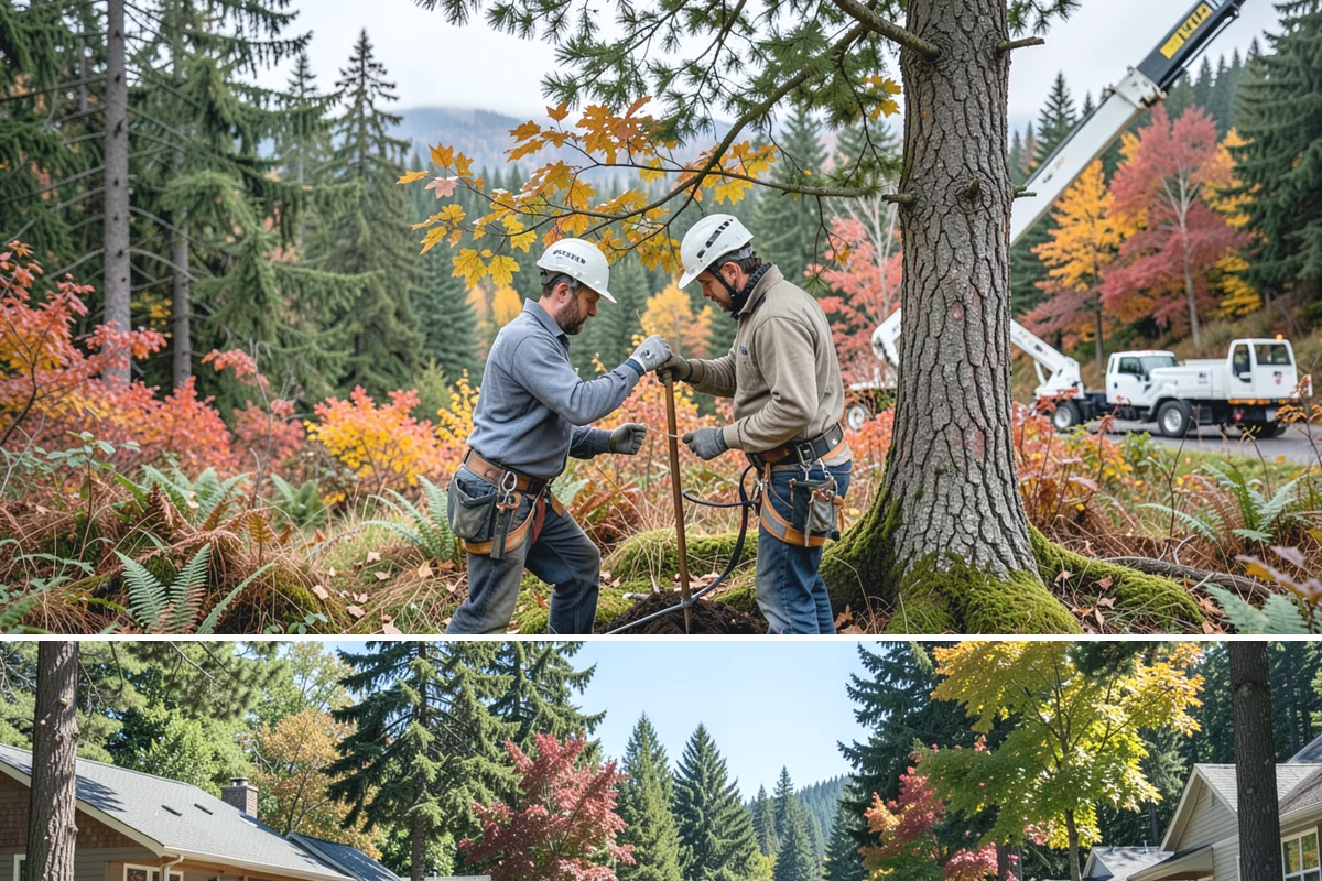 HOA tree management in Orting, Pierce County, WA - Work is performed year-round following recognized arboricultural standards, with methods matched to specific species and site...