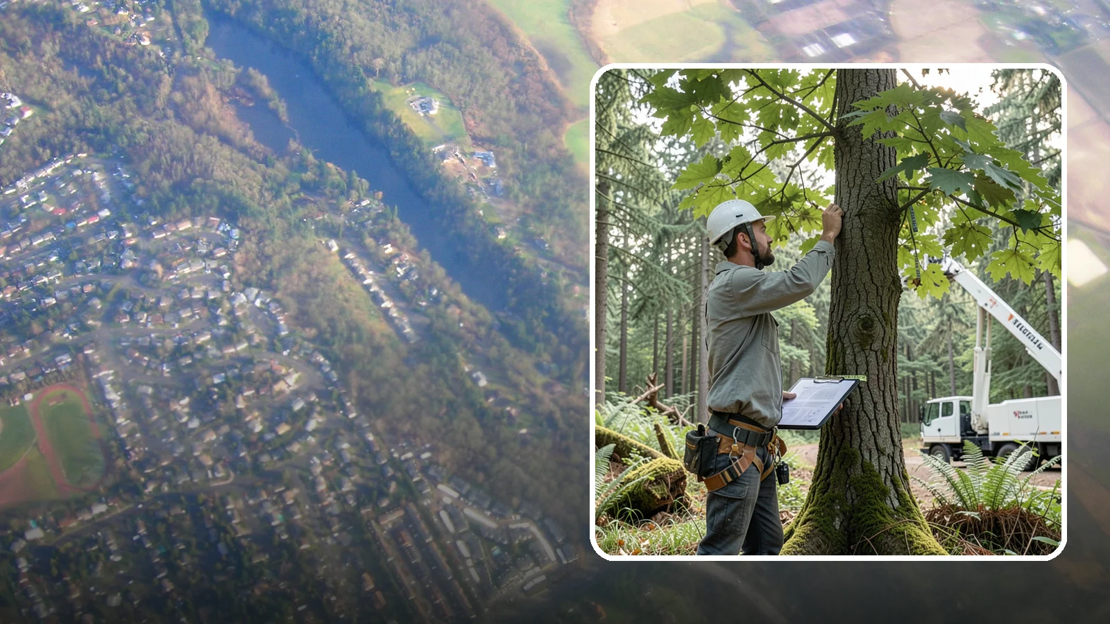 Insurance claim documentation in Algona, King County, WA - The documentation of tree damage for insurance claims.