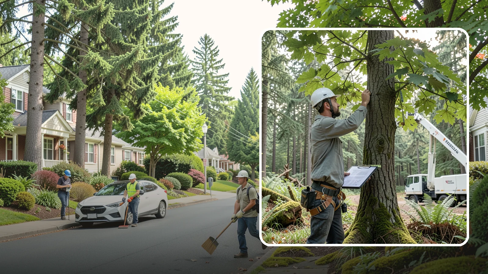 Insurance claim documentation in Beaux Arts Village, King County, WA - The documentation of tree damage for insurance claims.