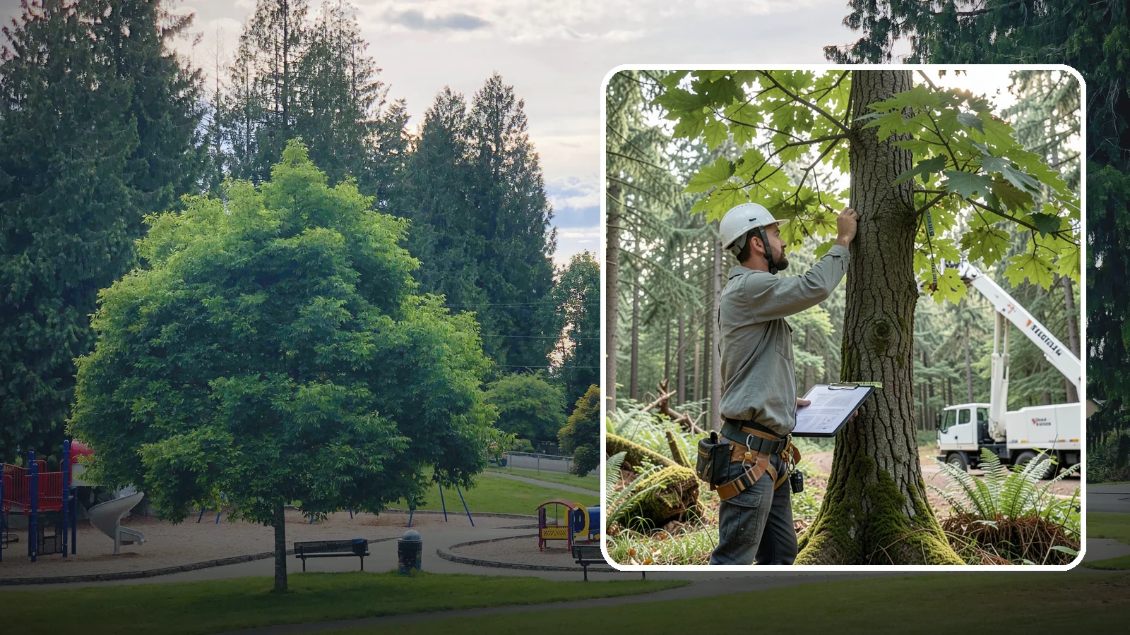 Insurance claim documentation in Bonney Lake, Pierce County, WA - The documentation of tree damage for insurance claims.