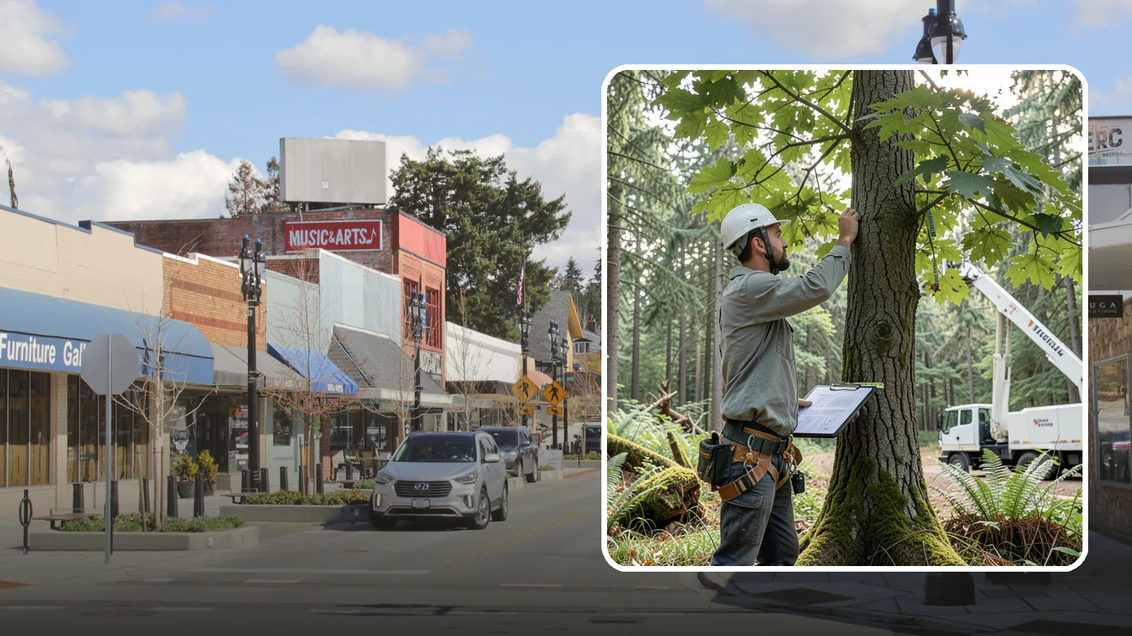 Insurance claim documentation in Bothell, King County, WA - The documentation of tree damage for insurance claims.