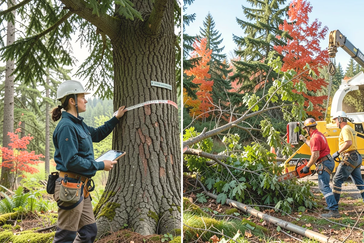 Insurance claim documentation in Carbonado, Pierce County, WA - Gather site and tree information